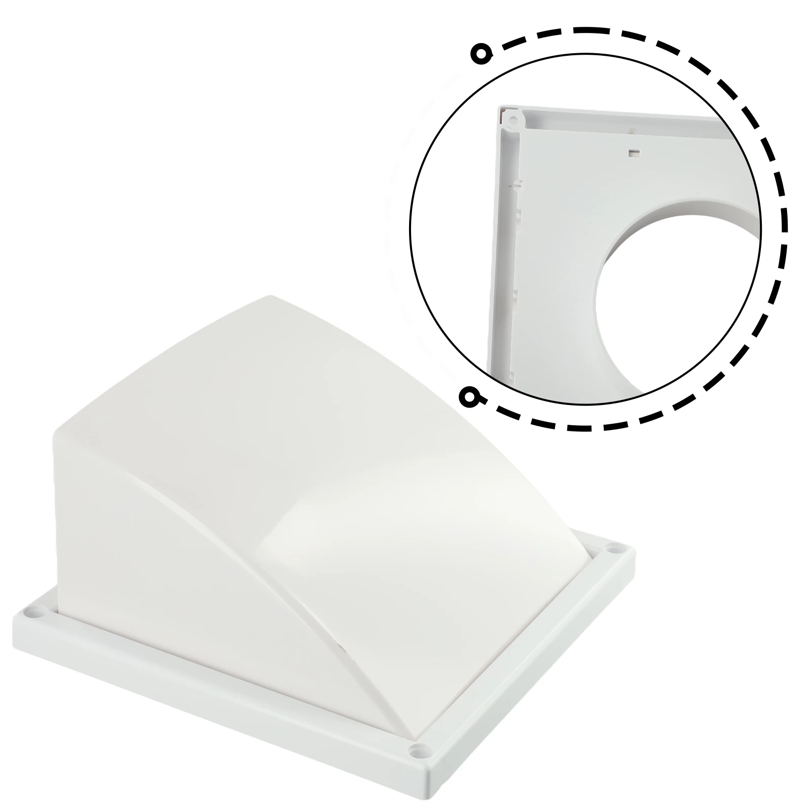Duct Air Outlet Air Outlet Reliable Spring-less Windproof Multifunction Rainproof 1 Pc Duct Covers Vent Grilles