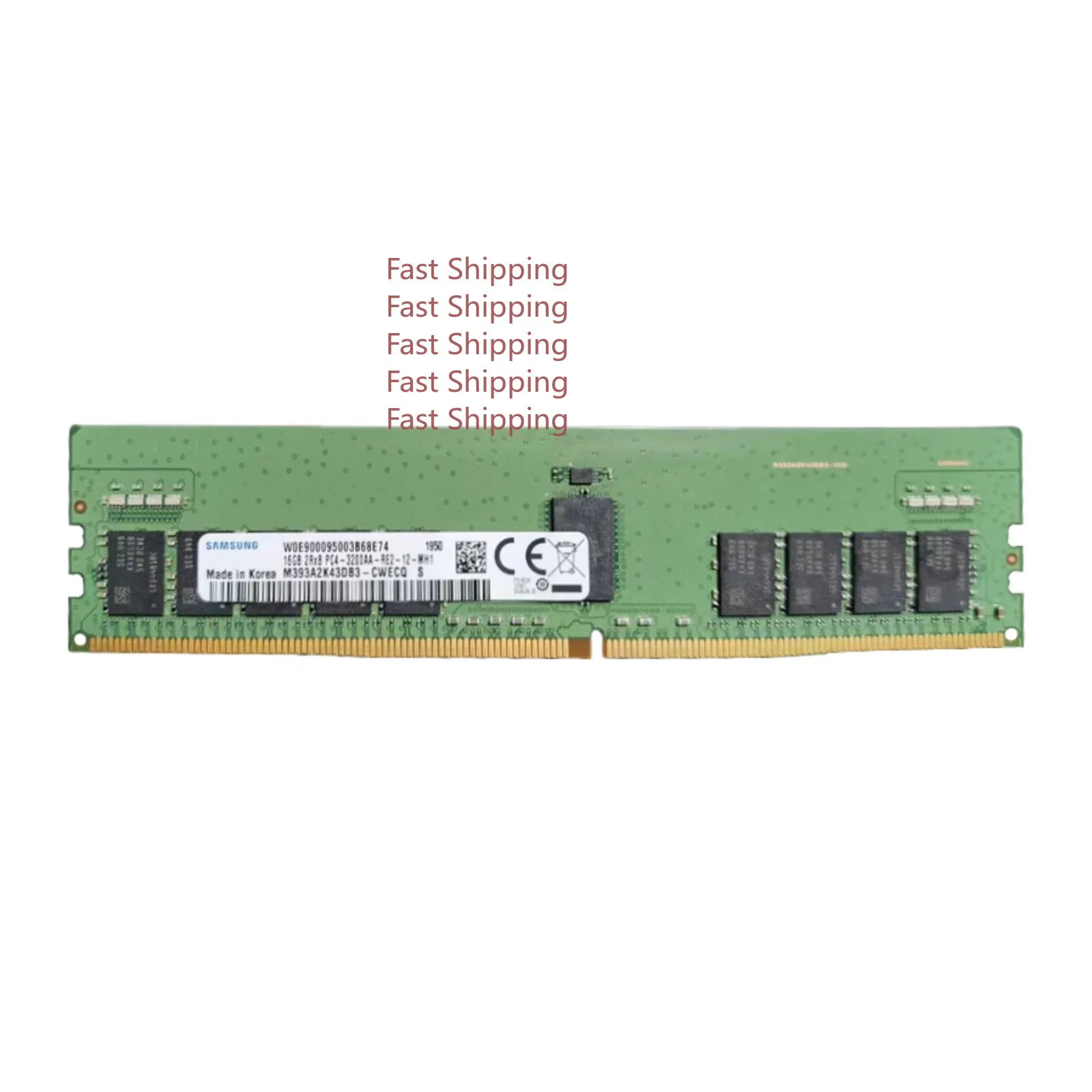C=For Samsung M393A2K43DB3-CWE 16GB PC4-25600AA-R 2RX8 DDR4-3200MHz ECC REG RAM