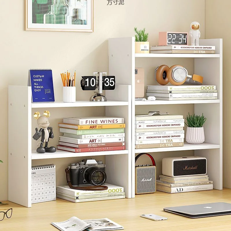^Desktop bookshelf Desktop shelf Office storage rack Desk study table Multi-layer small shelf Layered shelf