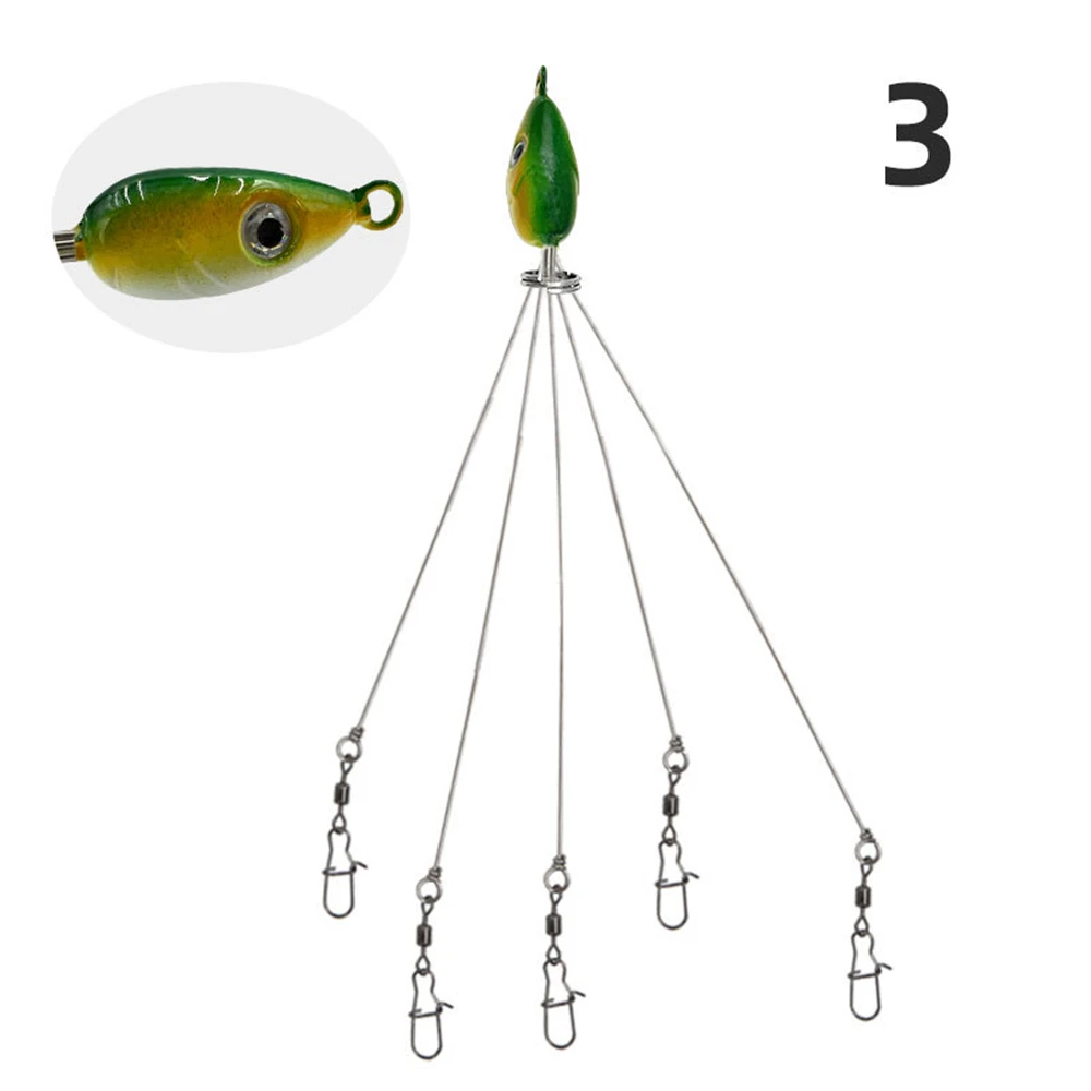 Snap Swivel 5 Arms Umbrella Rig Fishing Lure Fishing Gear Fishing Gear Group