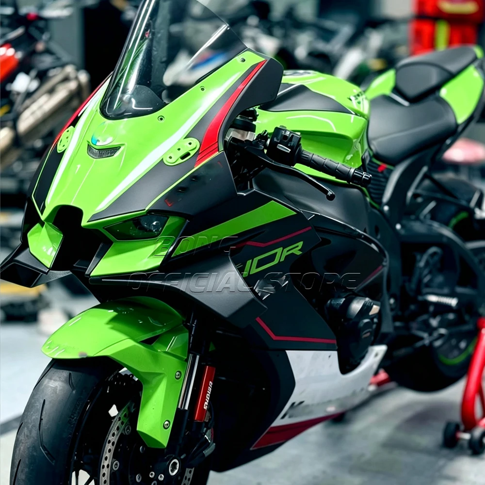 Für ZX-10R Frontspoiler Unterer Spoiler untere Lippe Für KAWASAKI ZX-10R ZX10RR 2021-2025 GP WING DOWNFORCE NACKTE FRONTALSPOILERS – Detail 5