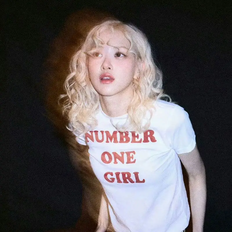 Sexy Club Wear Outfits Rose Number One Girl Women Cropped Tops New Single From New Album Rosie Women's Baby Tee Ladies T Shirt