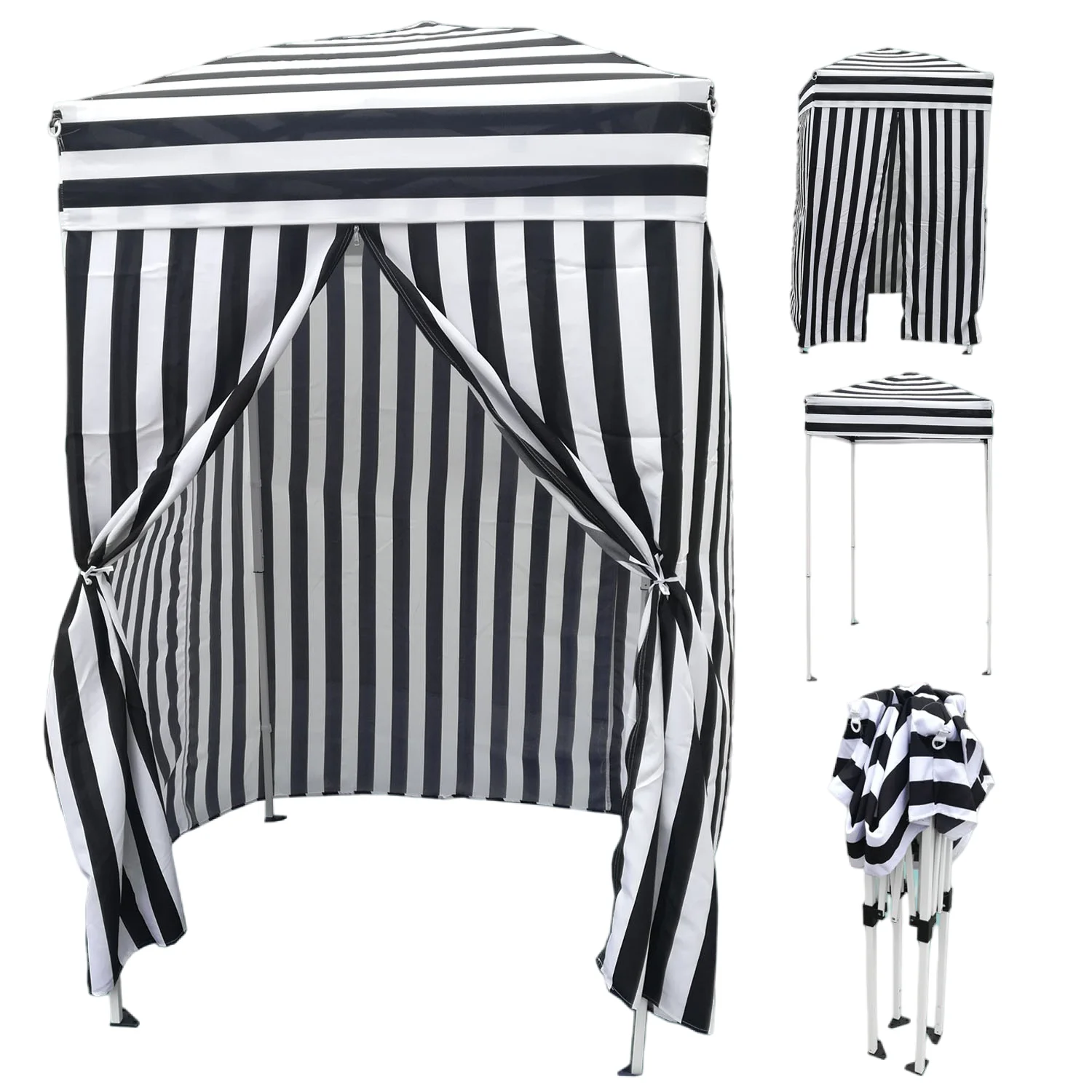 Custom Small Portable Easy Pop up Folding Gazebo Shelter Foldable Instant Beach Changing Room Tent Shelter