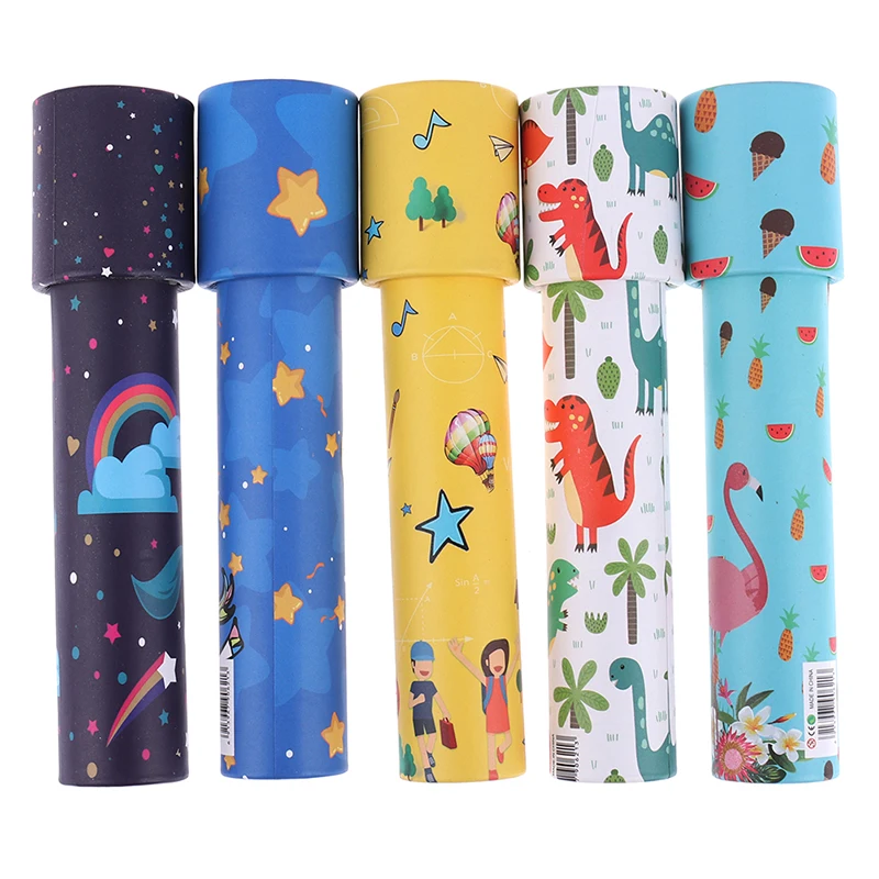 1Pcs Rotating Kaleidoscope Magic Classic Educational Toys for Kids Imaginative Cartoon Children Interactive Logical