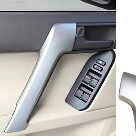 4 Pieces Interior Door Handle Trim Compatible with For Toyota for Land Cruiser Prado 2010-2018 For Protection and Visual Upgrade
