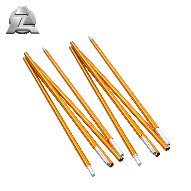 Adjustable 7001 Aluminum Alloy Folding Colorful Tent Pole Rod for Camping Tent