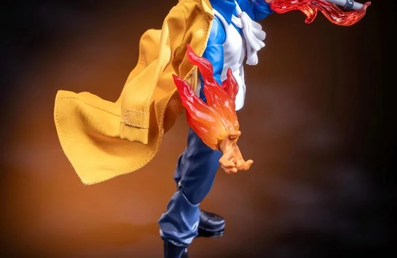 معطف طويل أصفر للرجال بمقياس 1/12 سترة واقية مع سلك حديد تصميم قابل للتنسيق نموذج ملابس لجسم شخصيات الحركة Shf مقاس 6 بوصات