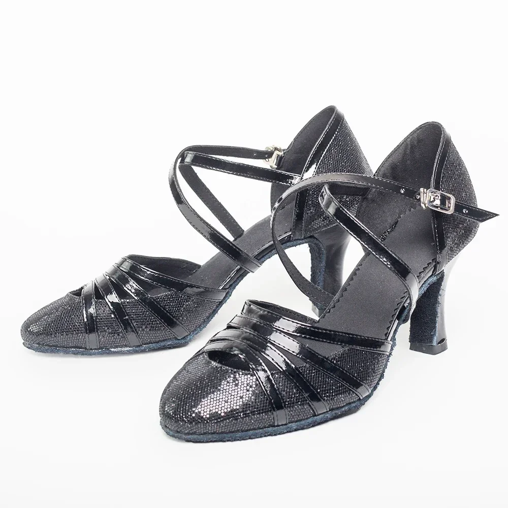 CLYFAN chaussures de danse de salon femmes paillettes chaussures de danse modernes Salsa salle de bal Tango chaussures latines