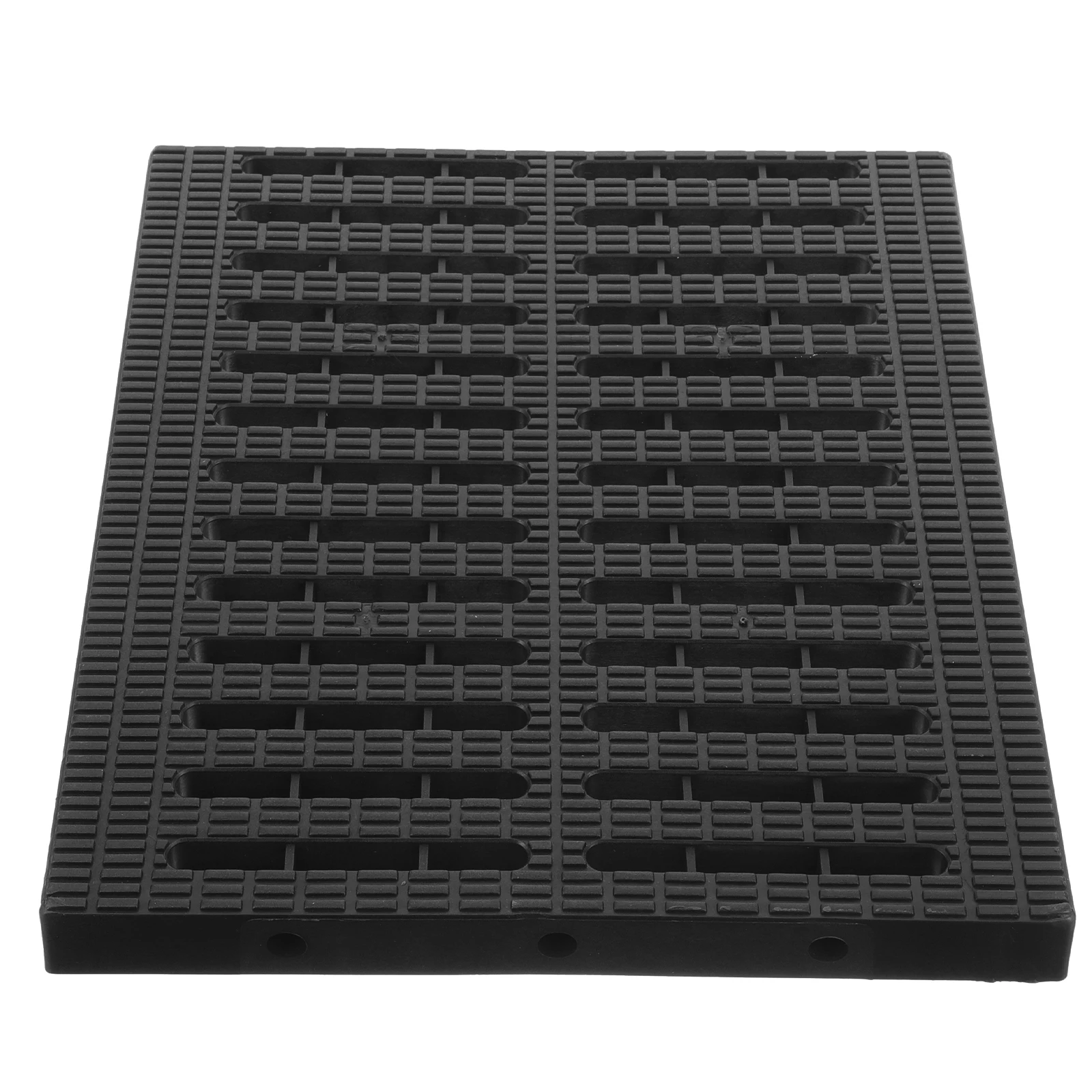 

Plastic Drainage Grate 25x30x2.5cm Black Trench Drain Kitchen Outdoor Patio Garage Basement French Channel Grille Cover