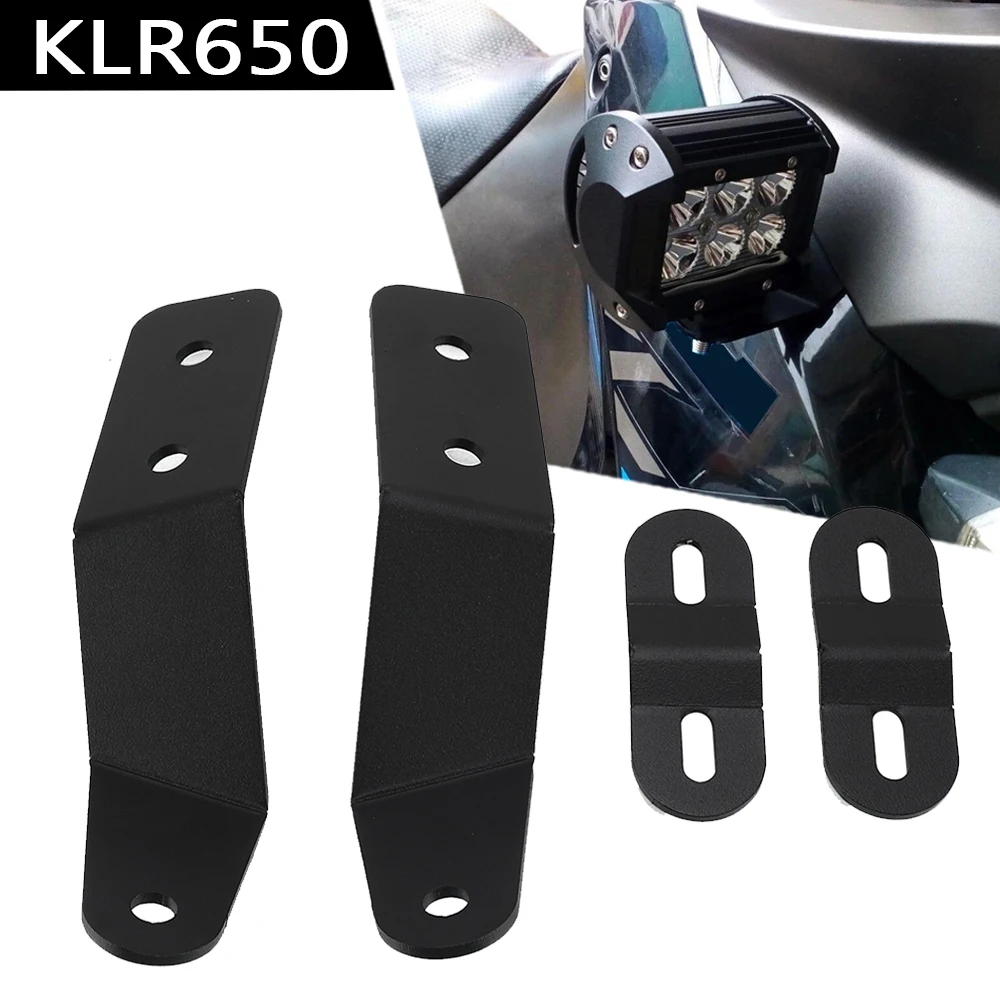 

For KAWASAKI KLR650 KLR 650 2008-2024 2023 2022 2021 Motorcycle Auxiliary Lights LED Lights Mounting Bracket Fog Lights Brackets