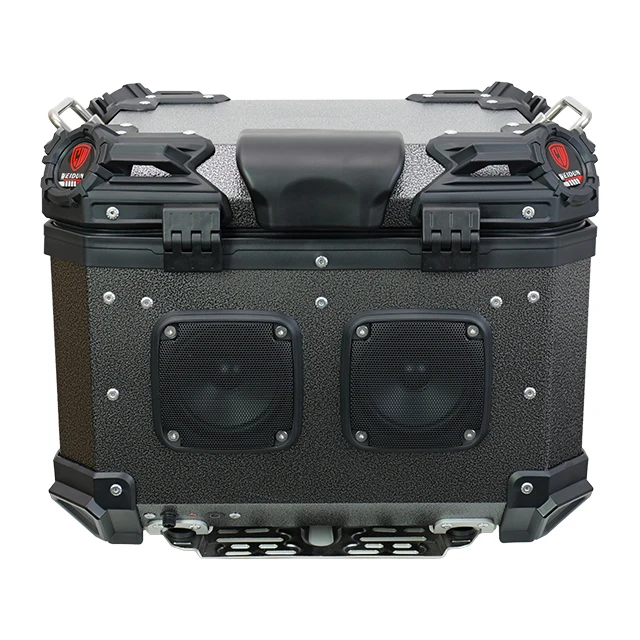 

WEIDUN 45L Motorcycle Motorbike Trunk Aluminum Alloy Tail Box Baggage Luggage Bluetooth Speaker Motorcycle Tail Box