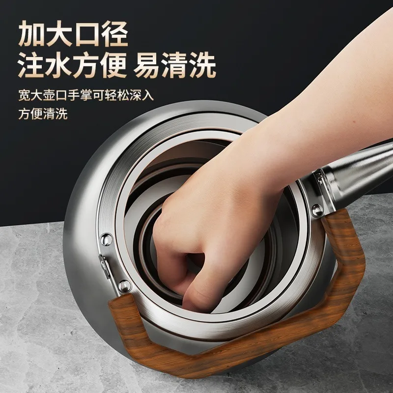 316 Stainless Steel Kettle Compatible with Both Gas Stoves Induction Cooktops Whistling Kettle for Home Use High-volume Whistle