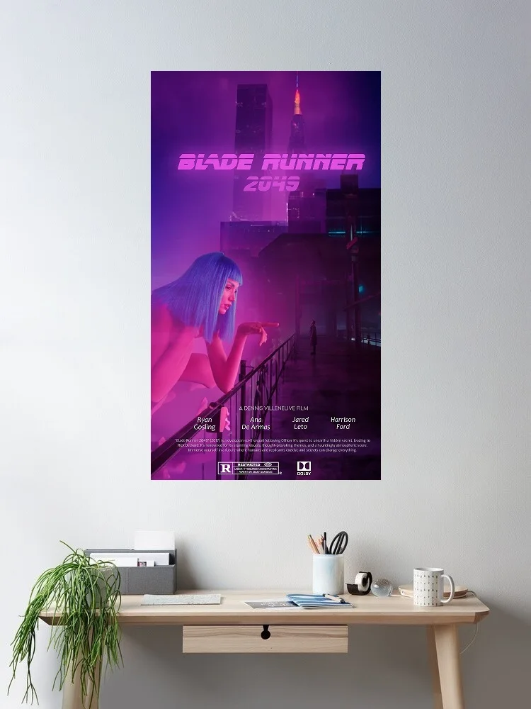 Blade Runner 2049 Movie Art Print Canvas Poster, Living Room Decor, Home Wall Picture