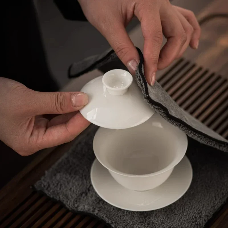 Japanese Style Absorbent Tea Towel Tea Cloth Table Cloth Zen Teaware Towel Kung Fu Tea Set Pot Towel Ceremony Accessories New