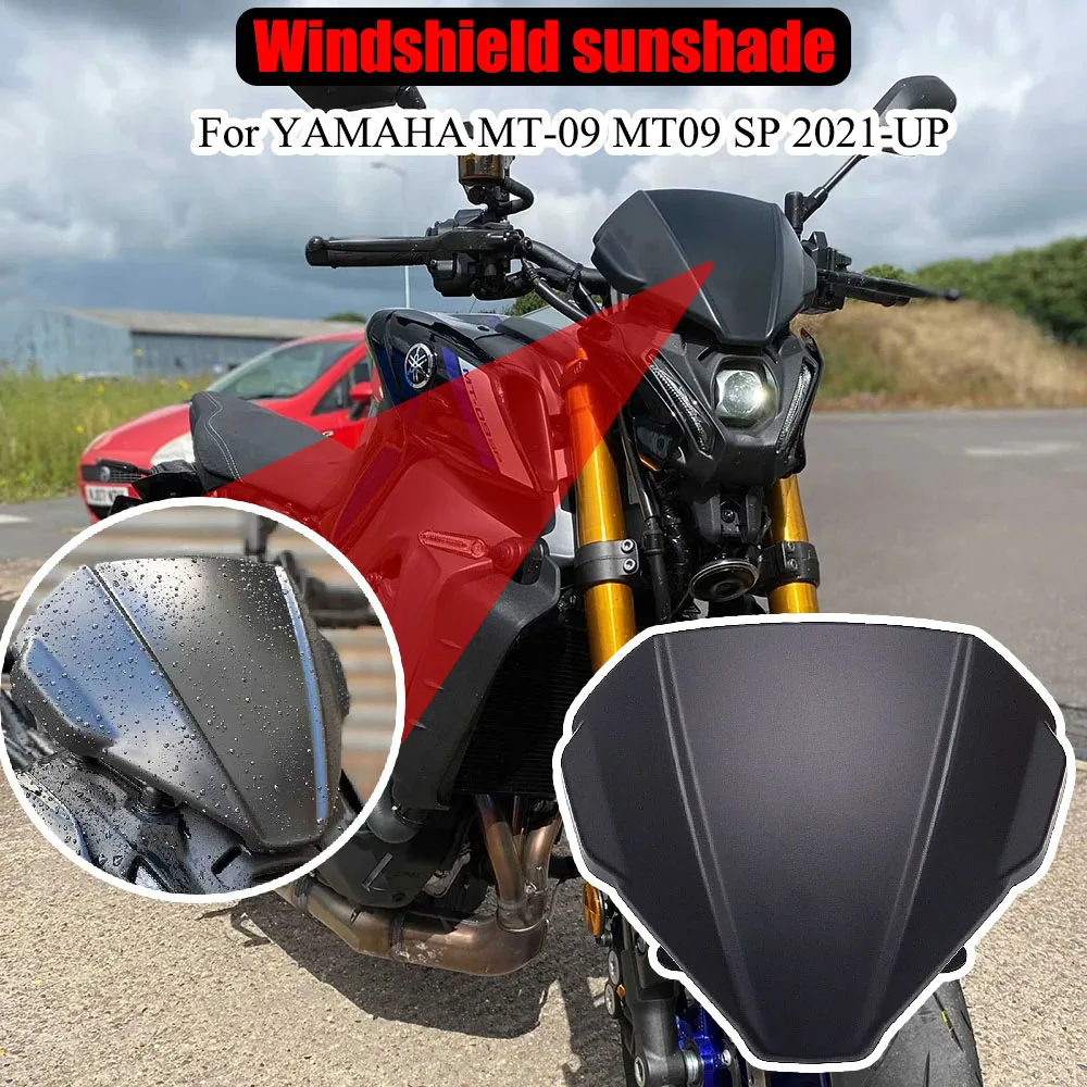 

Brand NewMotorcycle Windshield Fly Screen Sport Matt black/Black blue grey Windscreen Visor Viser For YAMAHA MT-09 MT09SP2021-UP