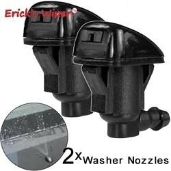 Erick's Wiper 2Pcs/lot Front Windshield Wiper Washer Jet Nozzle For Toyota Avensis T25 250 2003 - 2008 Car Water Hood Sprayer