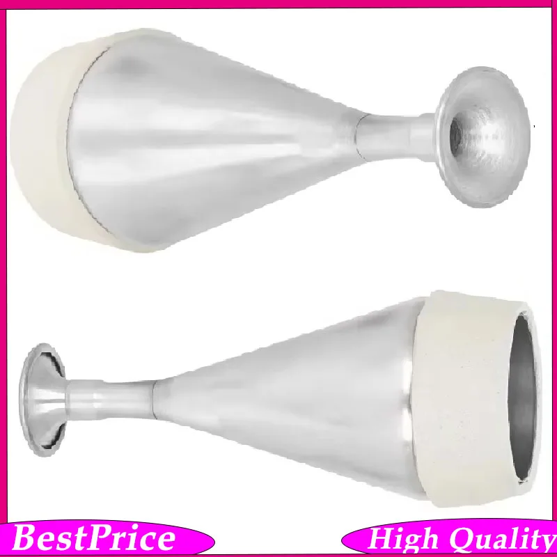 

Silver Aluminum Straight Mute for Brass Instruments – Ultra-Lightweight Practice Silencer for Trumpet, Trombone, Cornet & More