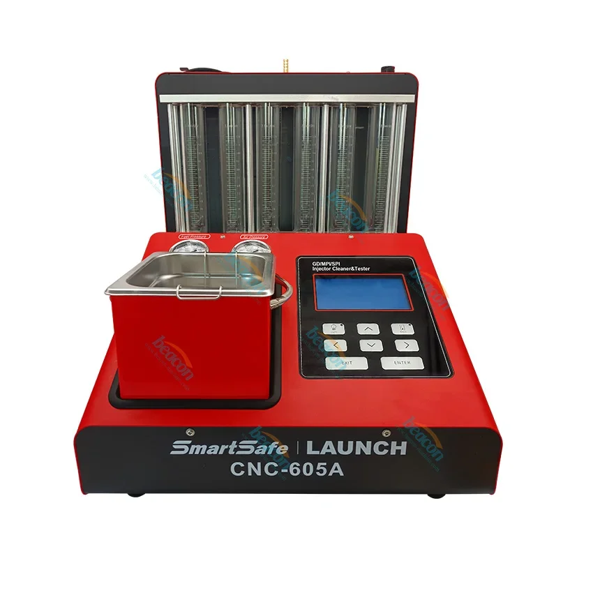 Newset Beacon Machine Ultrasonic Fuel Injector Cleaning Machine Tester Gdi Injector Tester Car Motorcycle 6 Cylinder Cleaner