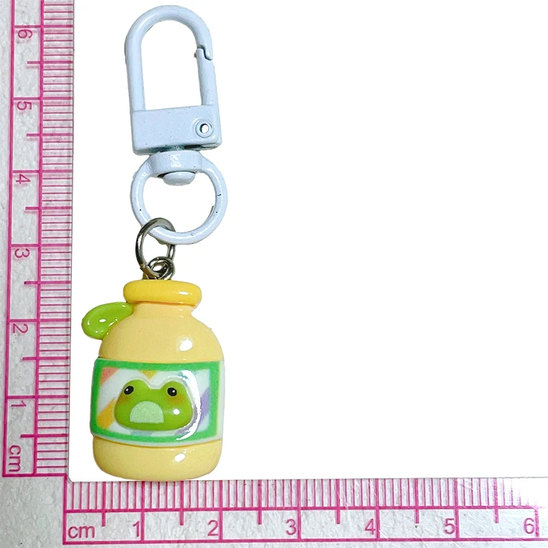 Cartoon Frog Chaveiro, Vaso De Casa Bonito, Photo Frame Pingente, Chaveiro Do Carro, Encantos De Mochila, Saco Decoração Acessórios