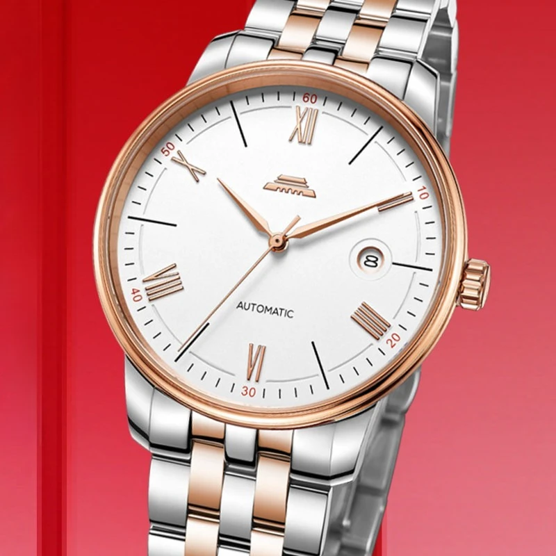 Magic City Watch Beijing Watch  Genuine Automatic Mechanical Watch Mingzhu Men's Bottom Waterproof Calendar Famous Watch Gift