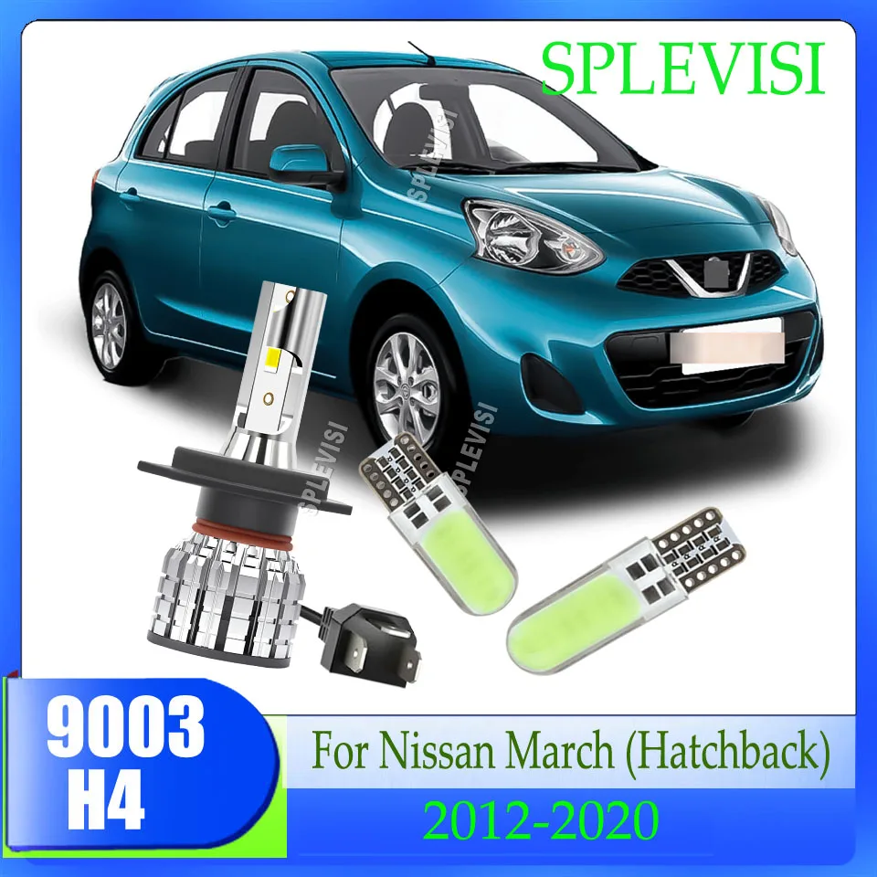 

H4 9003 LED 120W Headlight - High Low Beam ,12000LM 6000K White For Nissan March (Hatchback) 2012 2013 2014 2015 2016 2017-2020