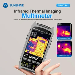 SUNSHINE TB-10 Pro Infrared Thermal Imaging Multimeter 256*192 HD Resolution,Multi-language Settings Repair Tools