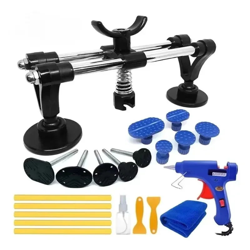 

For Automotive Car Body Hail Damage Fix with Bridge Puller Adhesive Glue Removal Uiz A Set Paintless Dent Repair Tools Kit