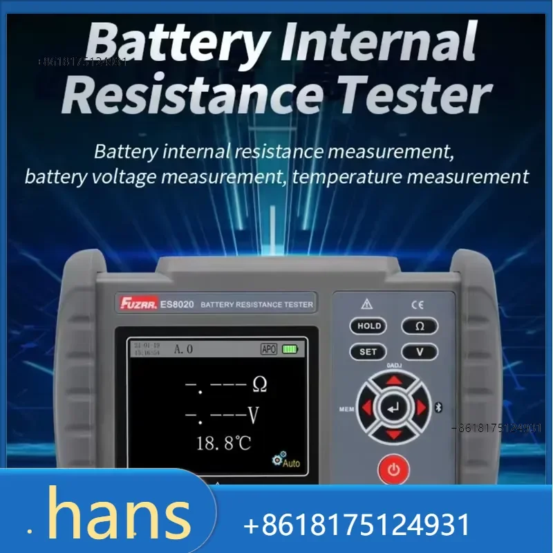 2026 Factory Direct Sales ES8020 Handheld Lead Acid Lithium Battery Inner Impedance Tester Storage Internal Resistance