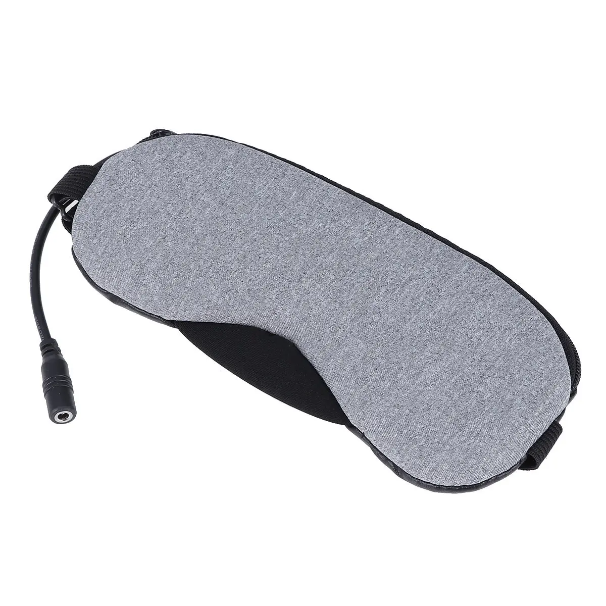 USB Steam Eye Mask Smooth Sleep Mask Hot Cold Adjustable 30Min Auto Power Off Eye Comfort for Office Home Travel Grey