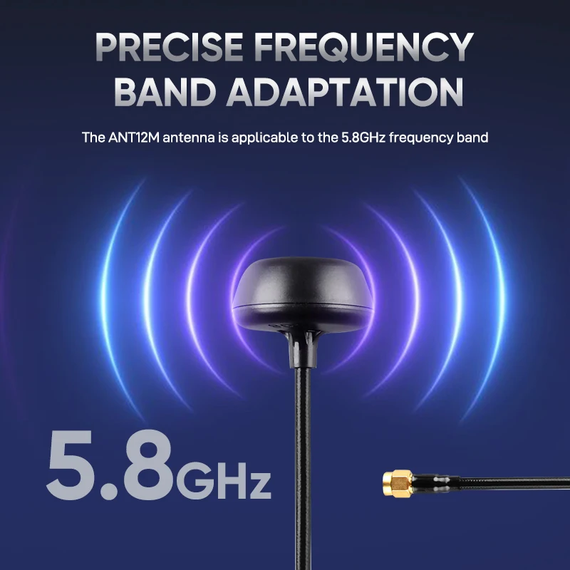 ANT58M antarmuka antena Video, SMA Gain 3dB kanan/kiri polarisasi putar RHCP dalam pita frekuensi 5.8GHz