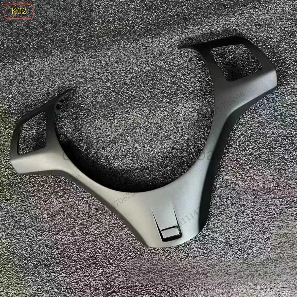 For E90 Steering Wheel Black Matte Button Frame Cover Trim Snap-on Installation Non-adhesive