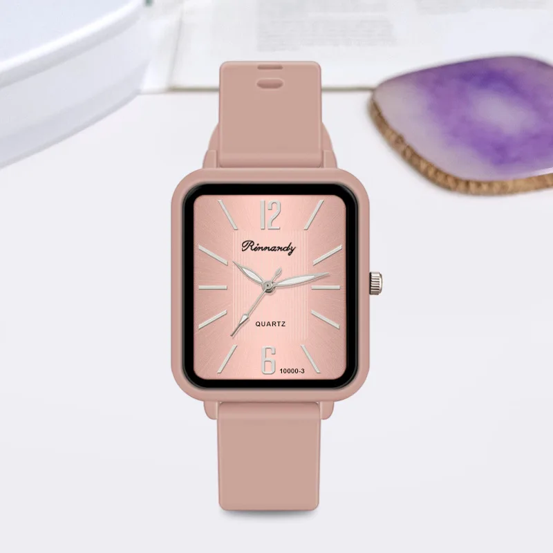 Fashion Lady Hot Sales Watches Leisure Black Watch Simple Women Quartz Watch Sports Silicone Strap Ladies Clock Wristwatches