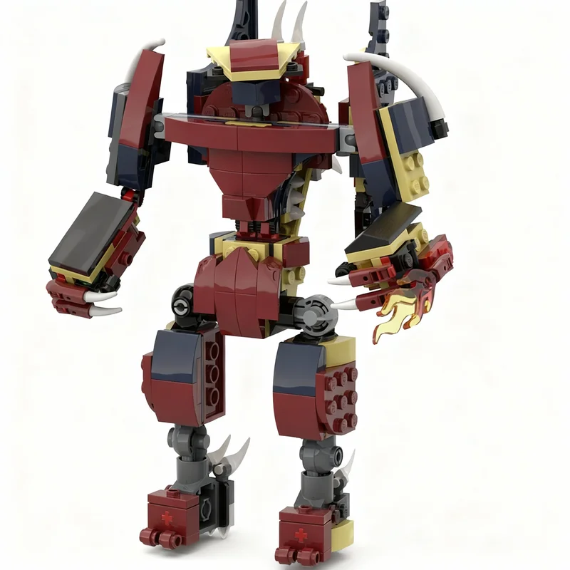 

NEW 226PCS MOC Medieval Castle Samurai Dragon Model Custom Bricks DIY Creative Ideas Assembly Display Gift Collectible Building
