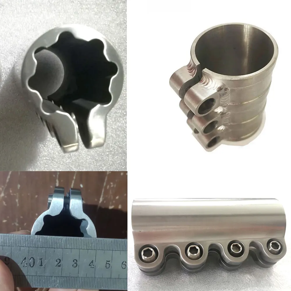 Titanium Pro Scooter Clamp, 4 Bolt SCS, Sunt Scooter Accessory