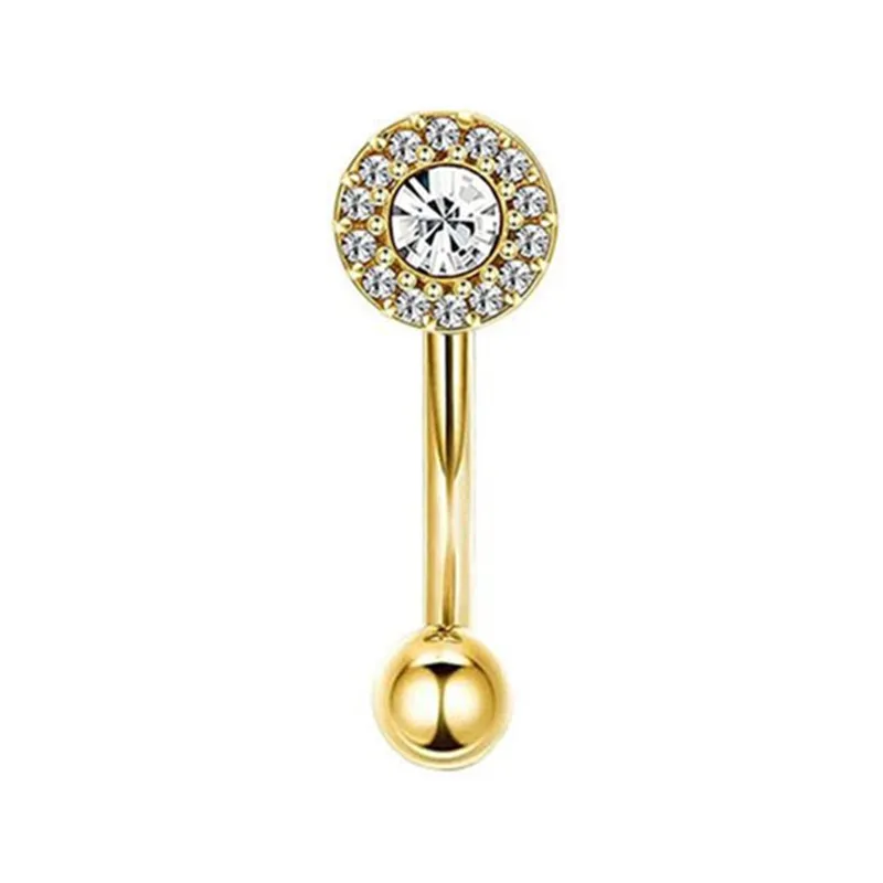 Curved Barbell Eyebrow Piercing Earring, Tragus Stud