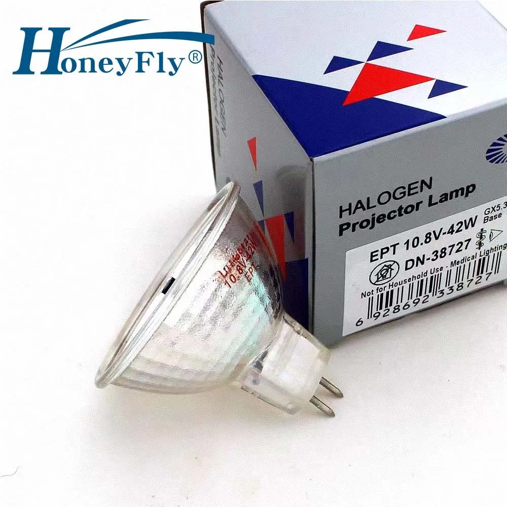 HoneyFly EPT Halogen Lamp MR16 10.8V 42W GX5.3 for Fiber-optic Medical Imaging Unisys Dp500 Check Processing Reader