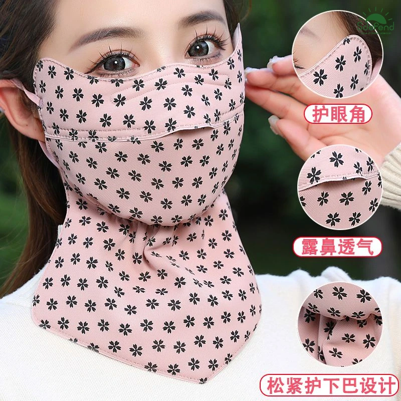 Neck and face protection Mask dust Sun Protection opening breathable adult three-dimensional windproof mask