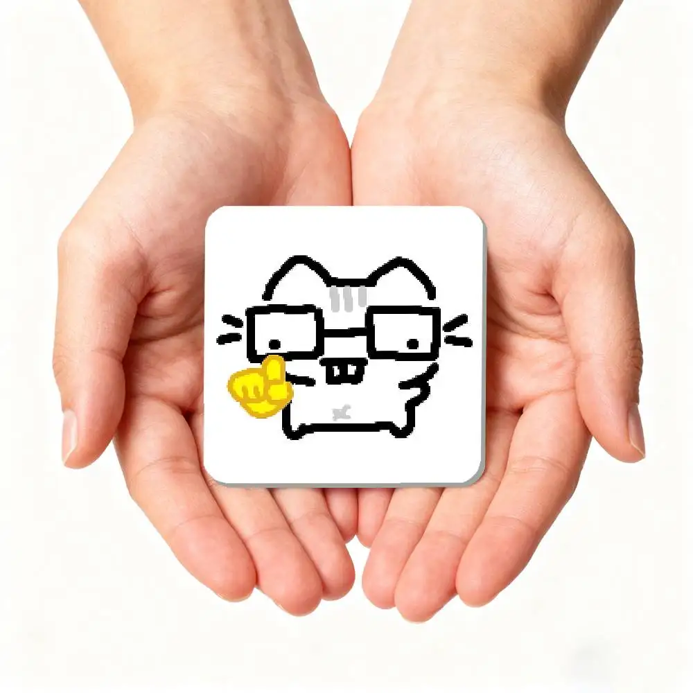 S-Silly CatS Refrigerator Magnet Square Stickers - Can Be Used To Personalize Home Decoration And Are Ideal Keepsakes Or Gifts.