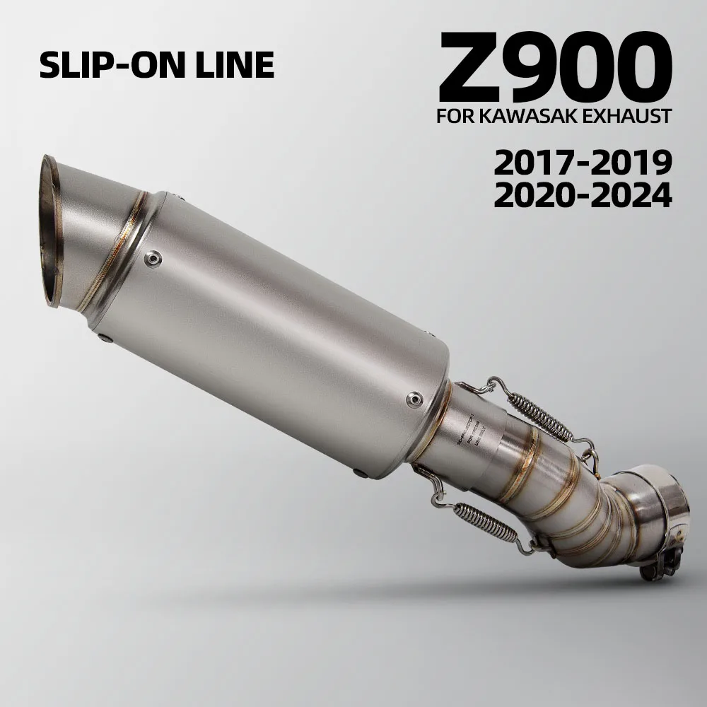 

For Kawasaki Z900 2017-2024 Motorcycle Exhaust Slip on Line Middle Link Adapter Pipe Connect Project Muffler