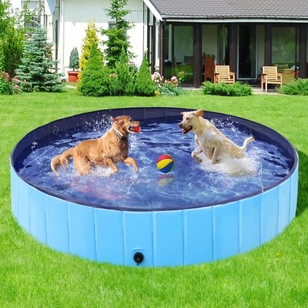 Foldable Dog Swimming Pool Pet Bath Swimming Tub Bathtub Outdoor Indoor Collapsible Bathing Pool for Large Medium Small Pet