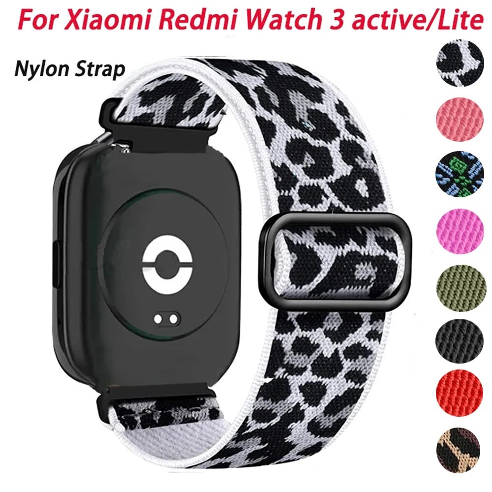 Nylon Starp For Xiaomi Redmi Watch 3 Active/Lite Band Elastic Replacement Wristband Bracelet Correa Belt For Redmi Watch 3 Lite