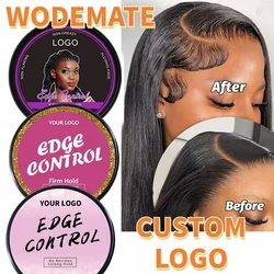 36pcs/Lot Edge Control Wax for Women Custom Logo Hair Styling Gel Strong Hold Non-greasy Edge Smoother for All Hair Types