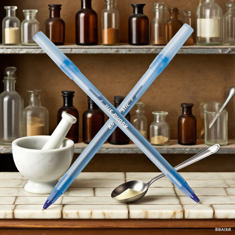 1.0mm Ballpoint Pens - 10 with Smooth Blue Ink