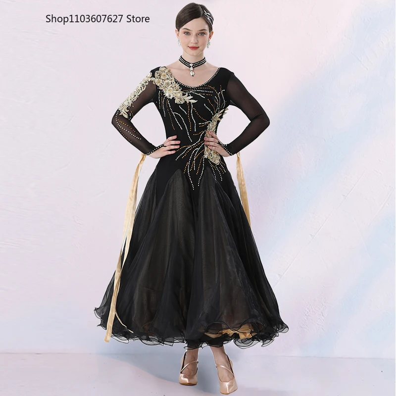 

Modern dance skirt, new ballroom dance skirt, high-end ballroom dance performance costume