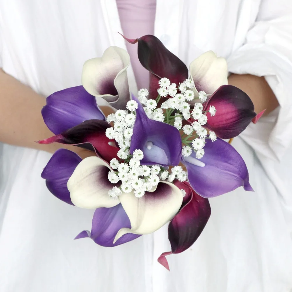 

Grape Horseshoe Lotus Wedding Bride Holding Flowers Wedding Bridesmaids Home Decoration Bouquet Simulation Flowers