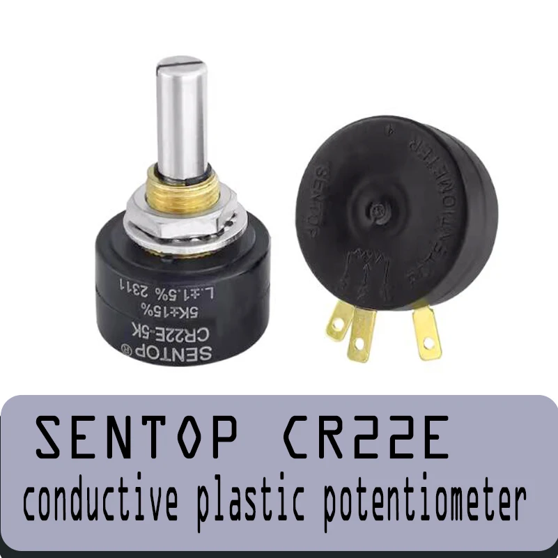 

The SENTOP CR22E potentiometer can replace the FCP22E conductive plastic potentiometer 1K 2K 5K 10K FCP22E. WDD22E