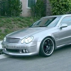 For Mercedes Benz CLK W209 2 Doot Coupe Racing Grille 2003--2009 Front Bumper Cover Refitting Grill Accessories Body Kit Styling