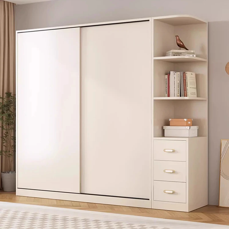 

White Modern Wardrobes Simple Luxury Clothing Rack Dressers Wardrobes Apartment Bedroom Mueble Para Colgar Ropa Home Furniture