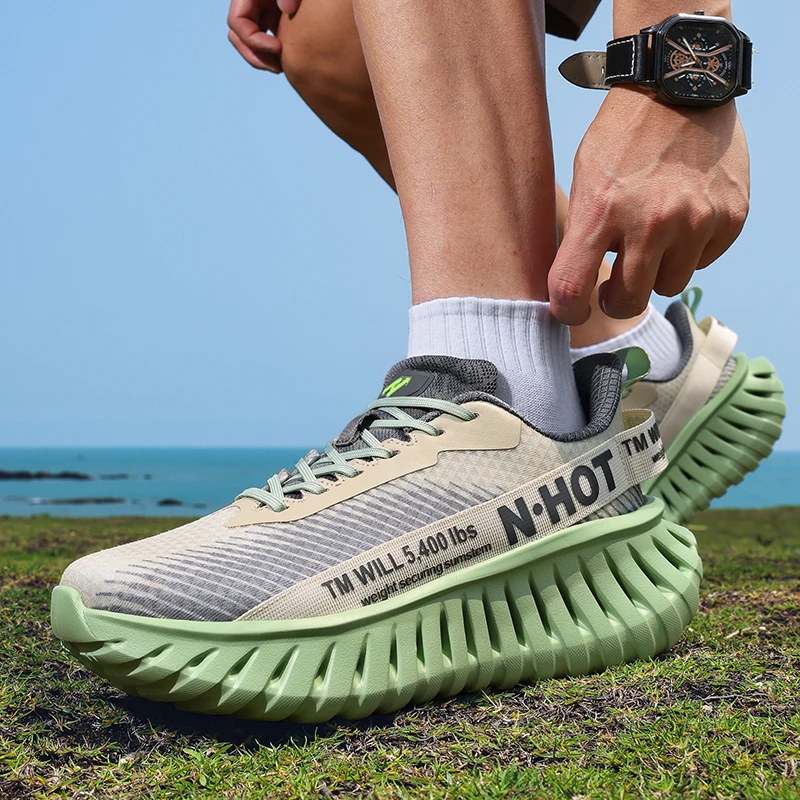 

Men's Breathable Mesh Men Jogging Sneakers Big Size Platform Man Trainers Zapatillas De Hombre High Quality Unisex Running Shoes