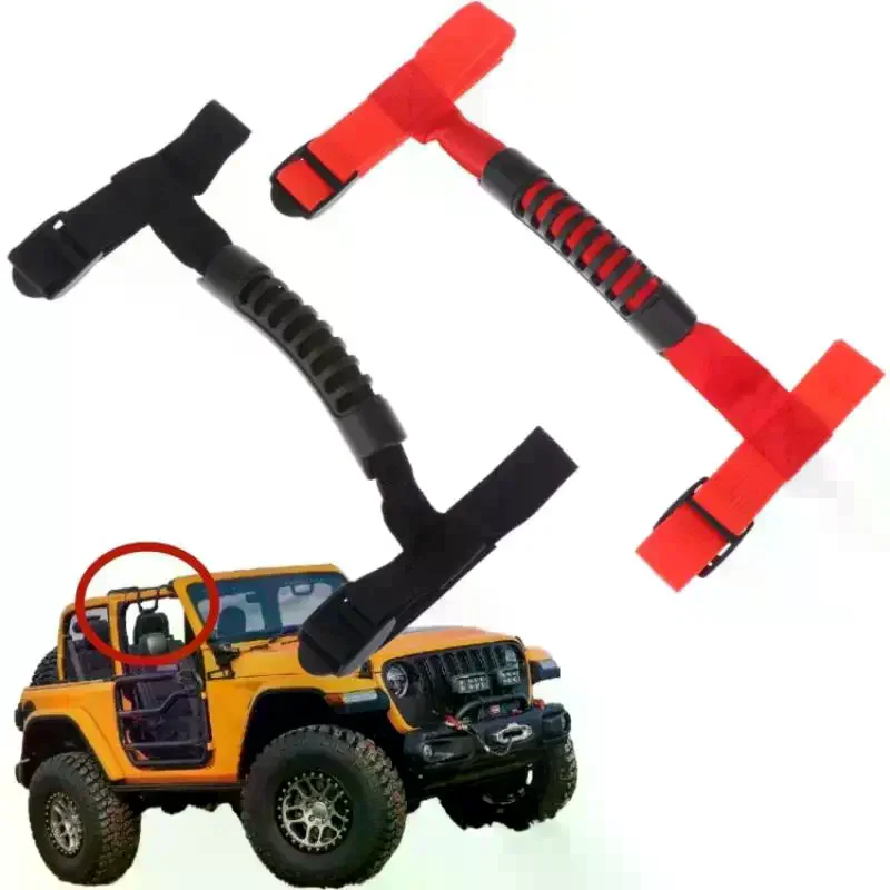 1Pcs Grip Handle For 1995-2021 Wrangler YJ TJ JK JKU JL Sports Sahara Freedom Rubicon X Unlimited Roll Bar Grab Handles